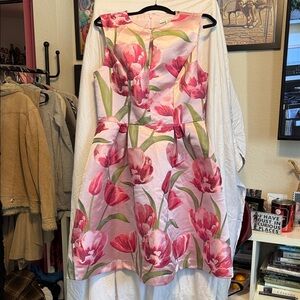 Kay Unger New York Floral Fit & Flare Dress – Size 14
